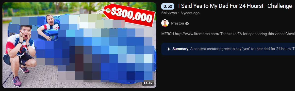 Blurred version of a Preston YouTube thumbnail